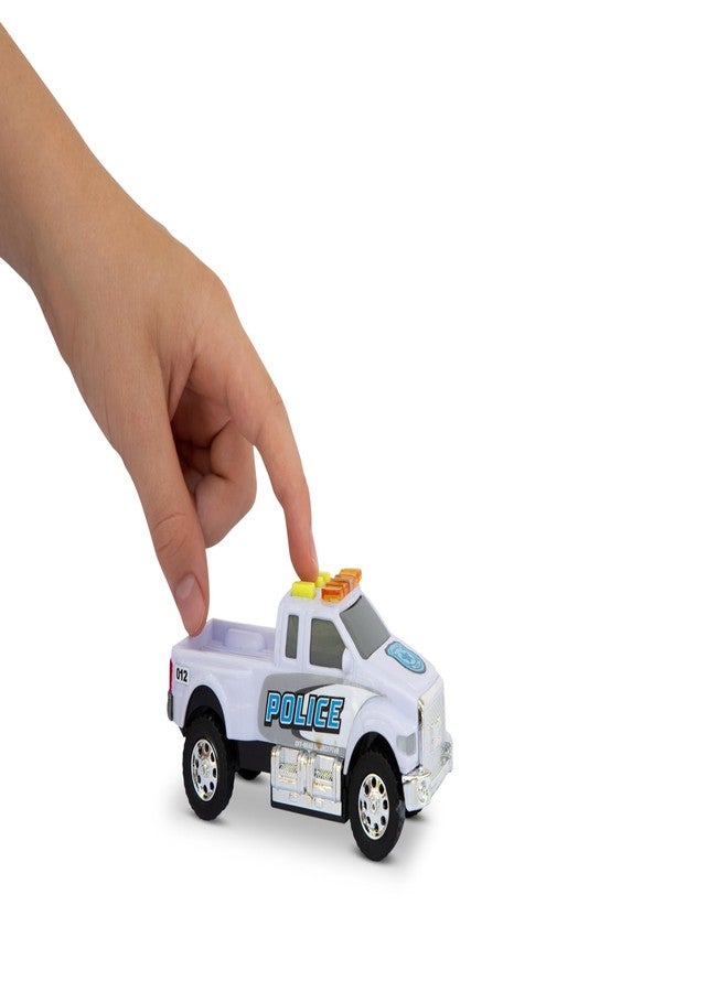 Mighty Fleet Toughest Minis 5" Sheriff Cruiser Truck Toy w/Lights & Sounds, Realistic Design & Batteries Included - Age 3+ - Image 3